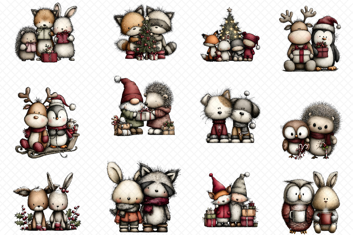 Christmas Friends Phone, an Illustration by cherrydesign (Photo 2 of 3)