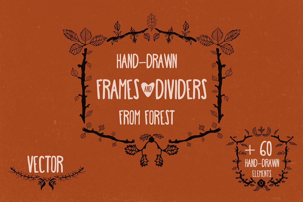 Hand-drawn frames and dividers, an Illustration by Guerillacraft (Photo 1 of 5)