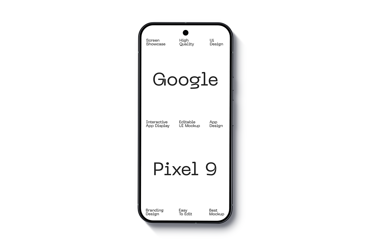 Pixel 9 Smartphone Mockup, a Device Mockup by Mockupdaddy (Photo 30 of 37)