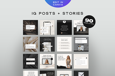 Instagram Post & Story Bundle Canva