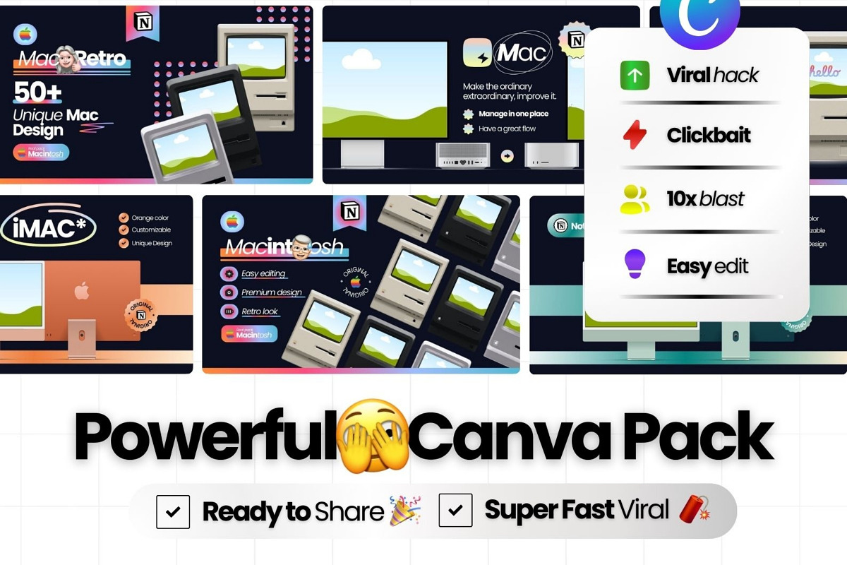 Mock-Up Pack v2 Canva Templates, a Social Media Template by Virall (Photo 3 of 10)