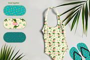 Summer Crocodile Patterns & ClipArt, an Animal Illustration by PenguinArtStudio (Thumbnail 9 of 12)