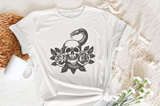 Skull Snake PNG, Floral Skull, an Illustration by SharpMarketplace (Thumbnail 5 of 9)