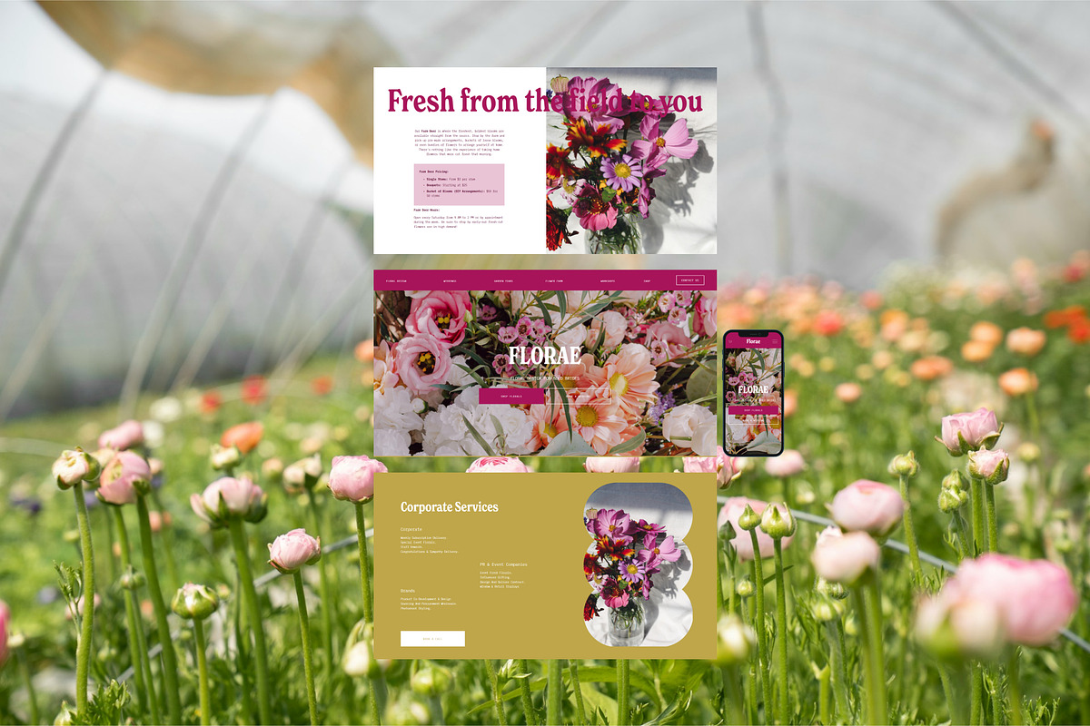 Florae Florist - Squarespace Template preview 3