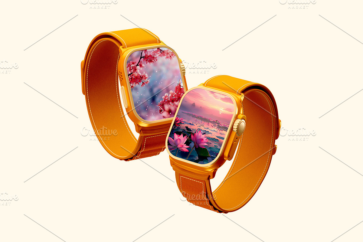 Photorealistic Apple Watch Mockup, a Wearable Device Mockup by Transly Graphics (Photo 2 of 2)