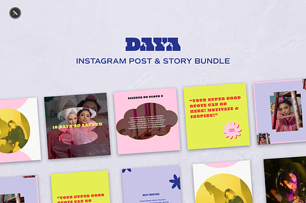 Daya Instagram Post & Story Template