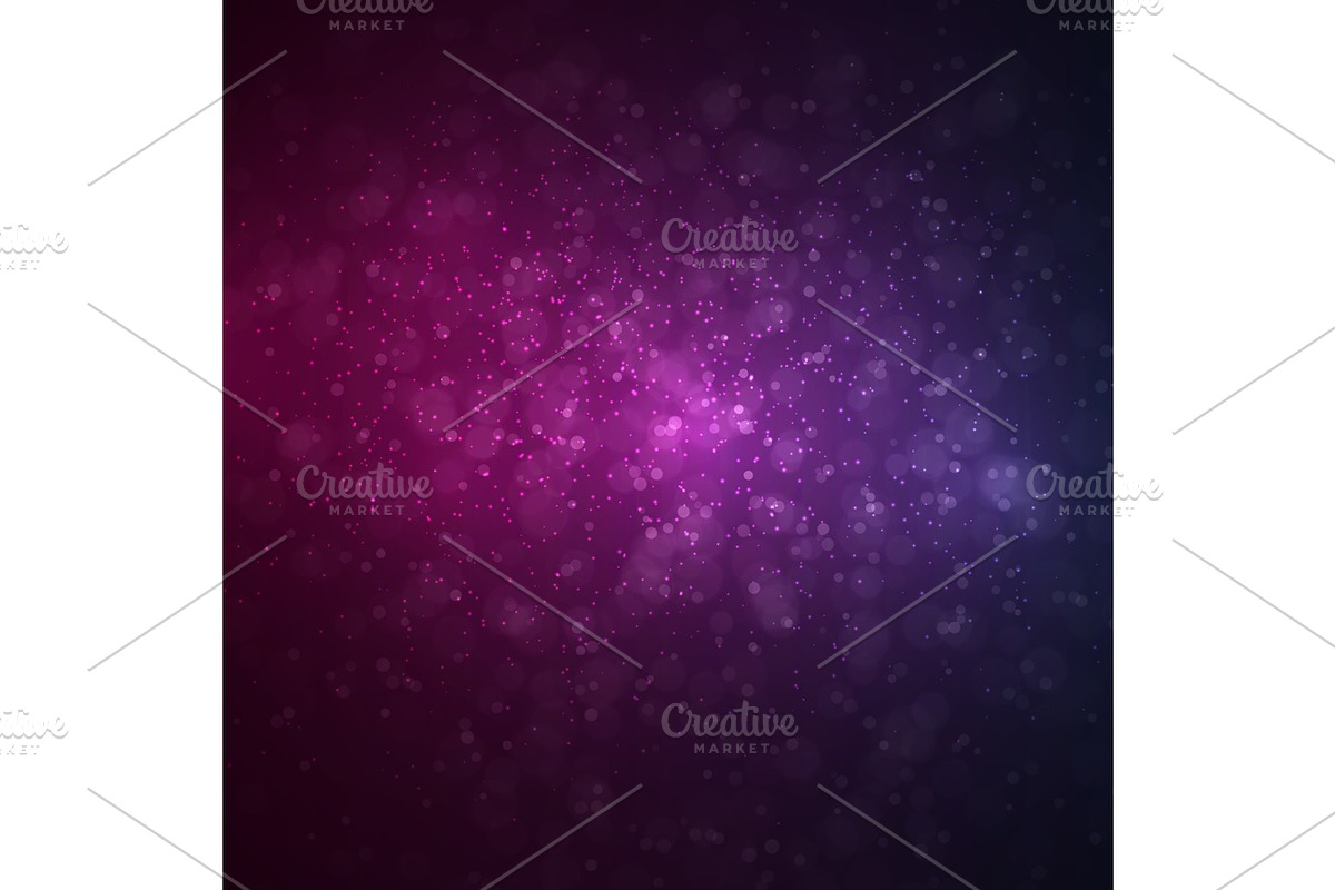 Abstract space background. Night sky, an Illustration by Vector Shop