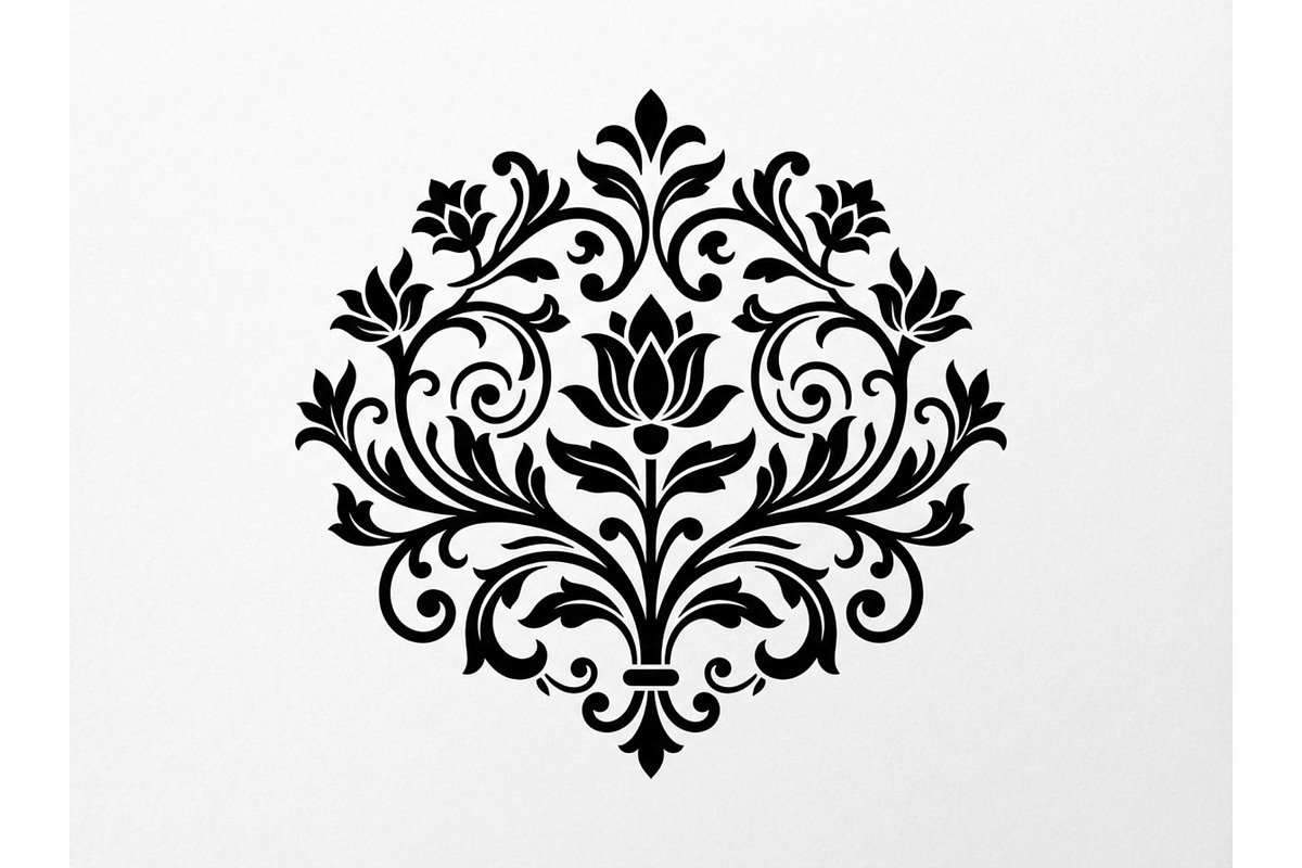 Elegant Symmetrical Floral Motifs, an Object Graphic by Creativeshirt (Photo 2 of 3)