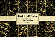 Black and Gold Marble Textures, a Texture Graphic by Artemisia_Art (Thumbnail 1 of 6)
