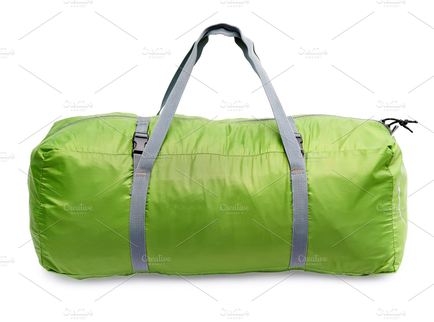 Green luggage bag, a Background Photo by LaserPrint