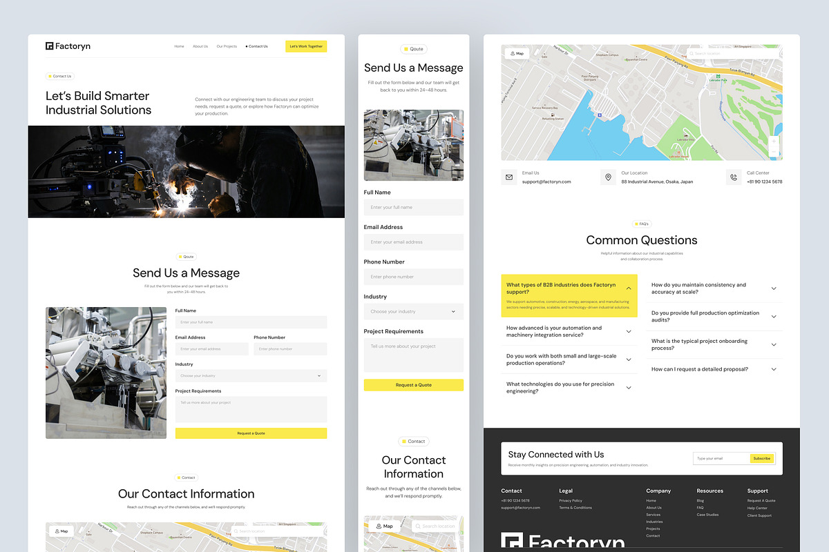 Industry & Manufactory Website UI, an UI Kit Template by peterdraw (Photo 6 of 7)