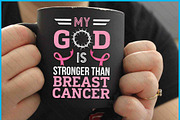 Awareness God Stronger Cancer SVG, an Object Graphic by Creativeusart (Thumbnail 3 of 4)