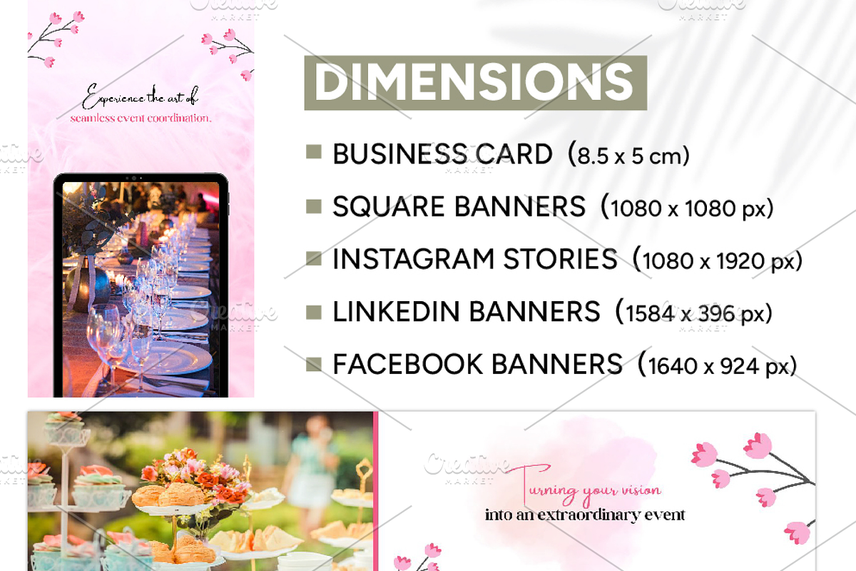 Event Planner Marketing Canva Bundle, a Social Media Template by Branding by Kellsey (Photo 5 of 5)
