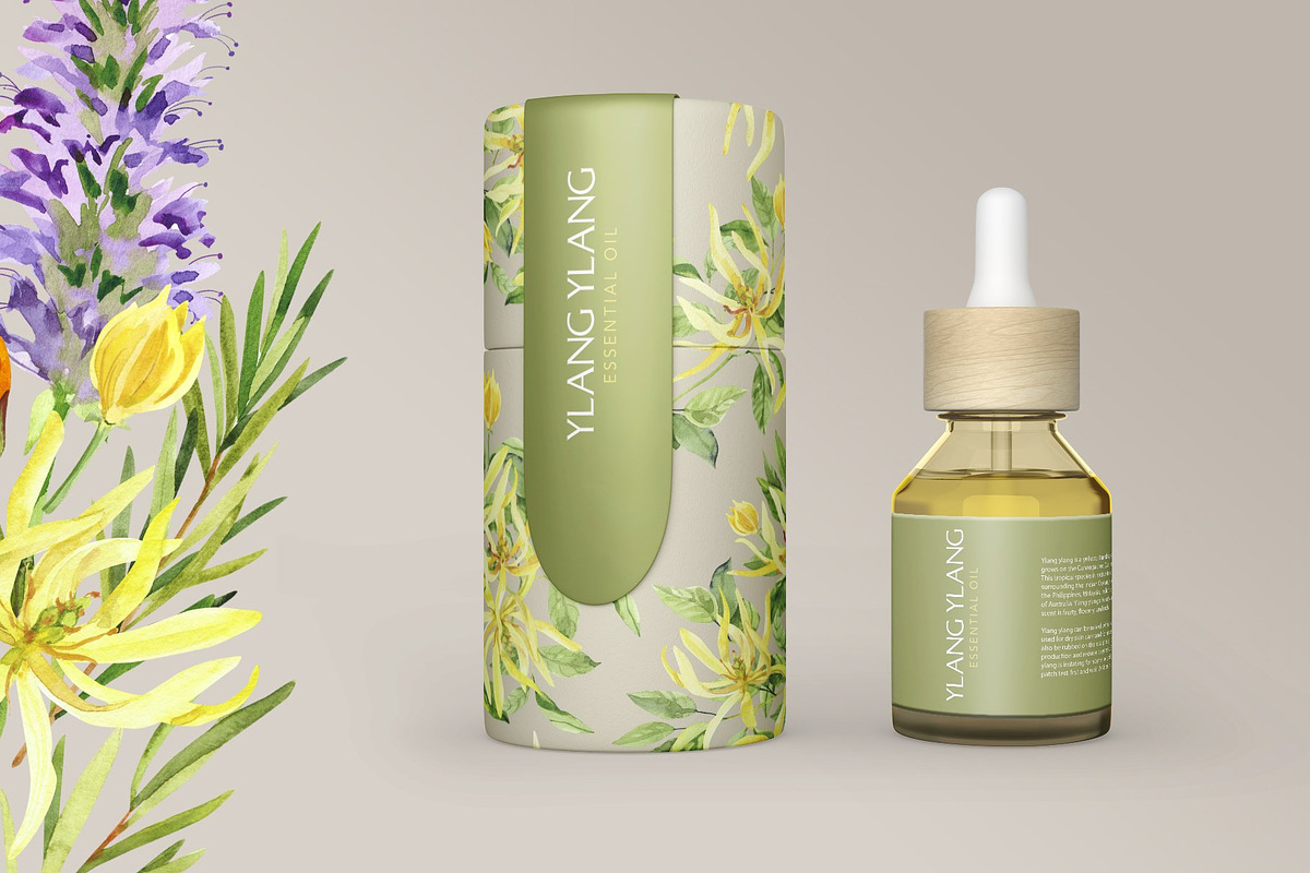 Essential Oils Botanical watercolor, a Healthcare Illustration by Volha Studio (Photo 5 of 11)