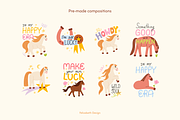 Happy Horses | Cliparts & Patterns, an Animal Illustration by Felizabeth Design (Thumbnail 7 of 10)