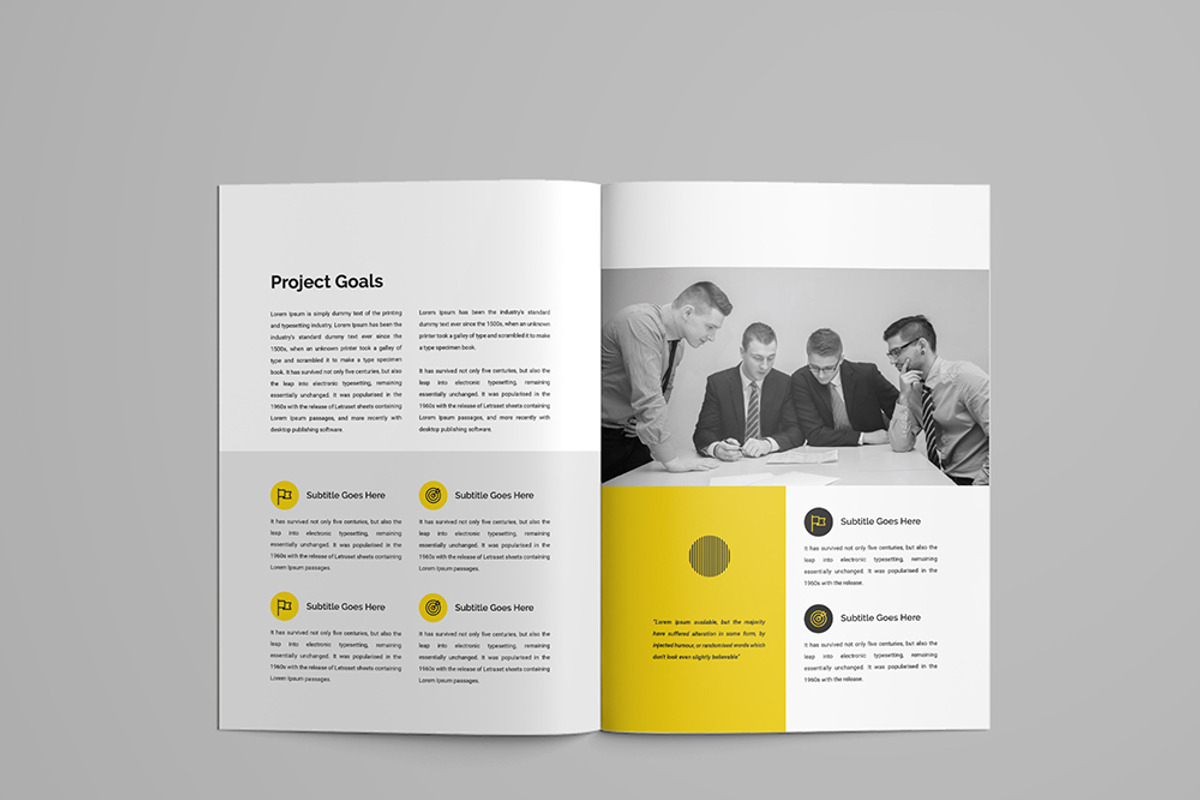 Clean Social Media Proposal Design, a Brochure Template by mijli (Photo 7 of 21)