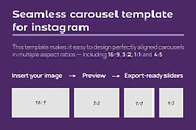 Seamless IG Carousel Template Figma, a Social Media Template by AnastasiaFlowStudio (Thumbnail 1 of 4)