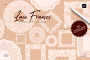 Lace Frames Procreate Stamp Set, a Shape Add-On by Spasibenko Art (Thumbnail 4 of 5)