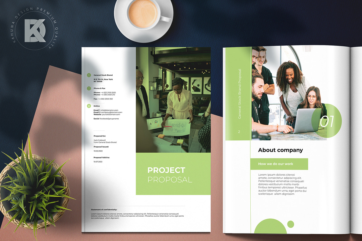 Green Project Proposal, a Brochure Template by Kahuna Design (Photo 1 of 11)
