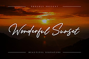 Wonderful Sunset - Beautiful Signatu, a Script Font by Almarkhatype (Thumbnail 1 of 10)