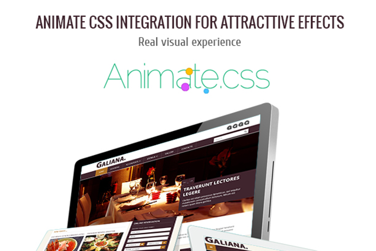 Galiana - Restaurant Joomla Template, a Websites & App Template by JoomlaUX (Photo 3 of 5)
