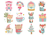 Cute Christmas Clipart, an Illustration by Design Market (Thumbnail 3 of 3)