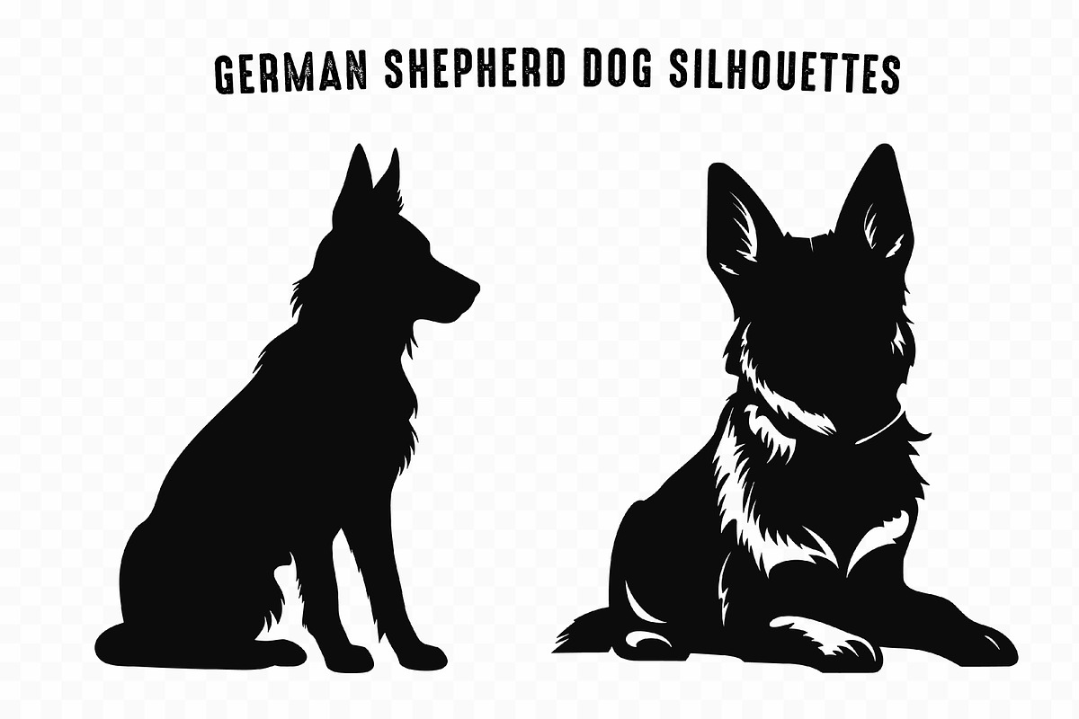 German Shepherd Dog Silhouette PNG, an Animal Illustration by Gfx Expert Team (Photo 2 of 3)