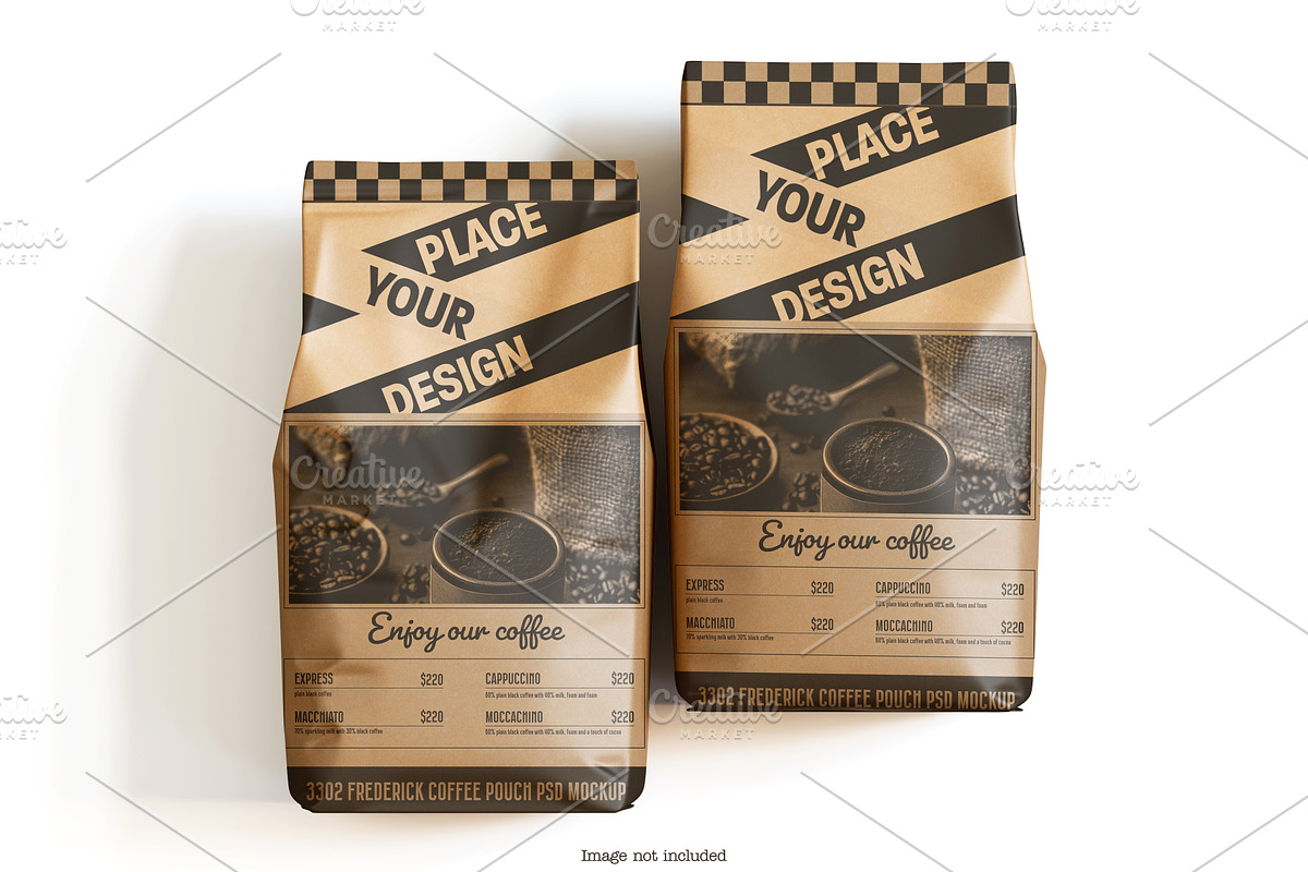 Coffee Pouch Mockup Bundles, a Packaging Mockup by Ambo Ampeng (Photo 17 of 22)