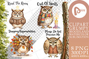 Grumpy Woodland Hygge Sublimation, a Decorative Illustration by Artnoy (Thumbnail 11 of 18)