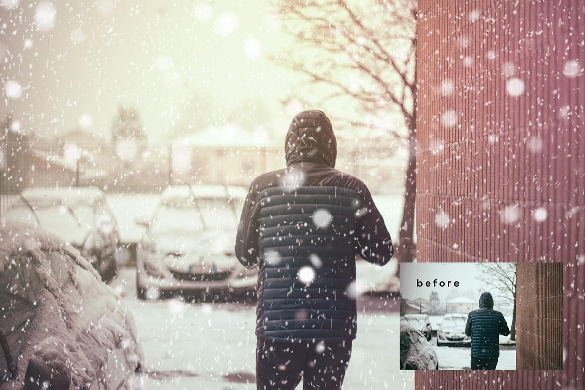 Natural Snow Overlays Photoshop SALE, a Palette Add-On by OzPhotoshopActions (Photo 6 of 6)