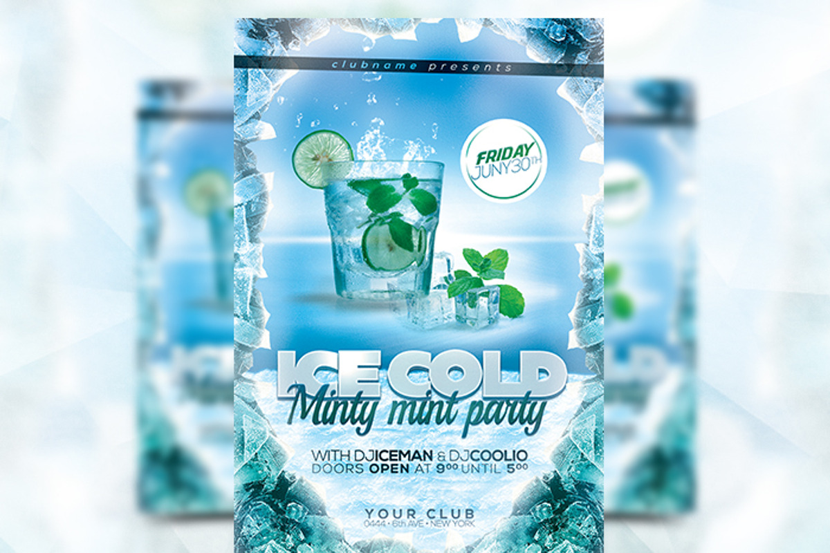 Minty Mint - Flyer Template, a Flyer Template by Flyermarket