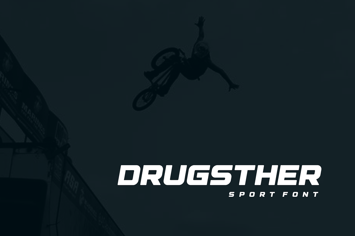 Drugsther, a Font by garismantra (Photo 2 of 4)