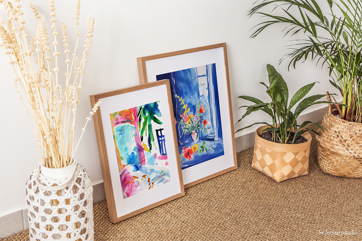 Bright Colorful Watercolor PRINTS, a Background Graphic by lerinartstudio (Photo 4 of 11)