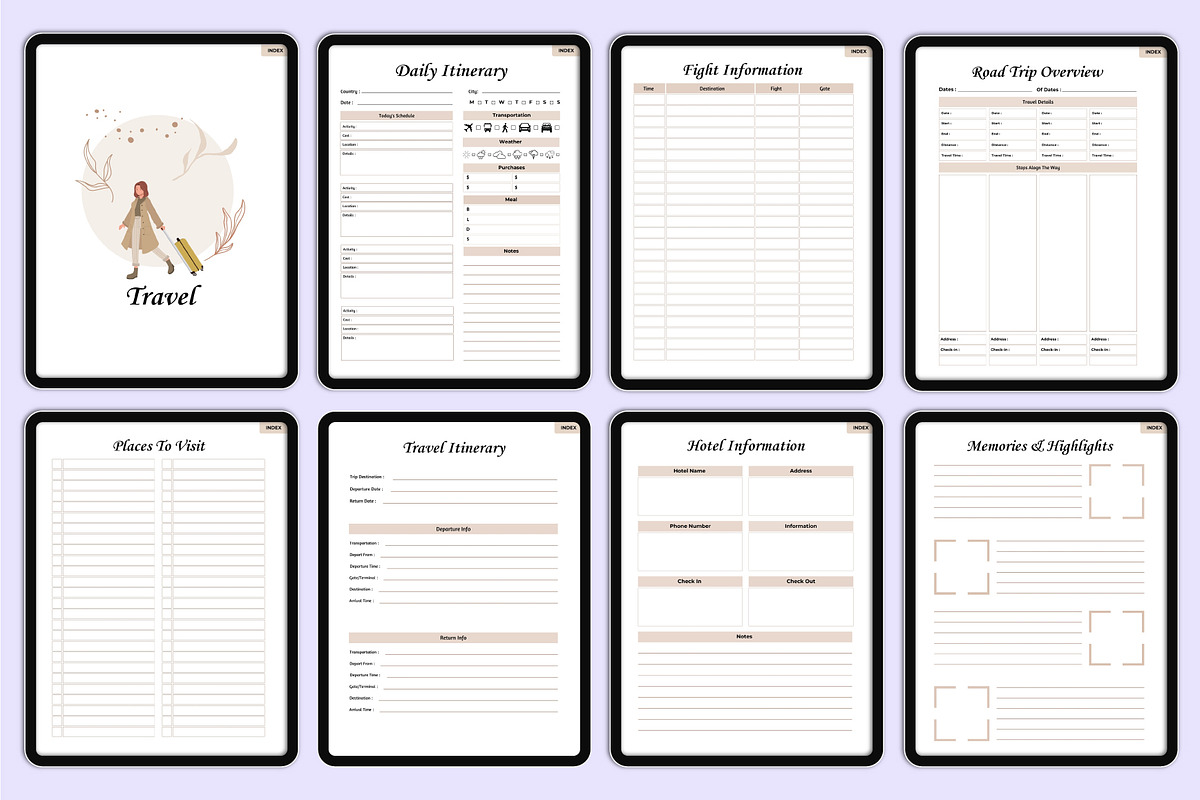 2025 Digital That Girl Planner Canva, a Stationery Template by Mustafiz (Photo 14 of 15)