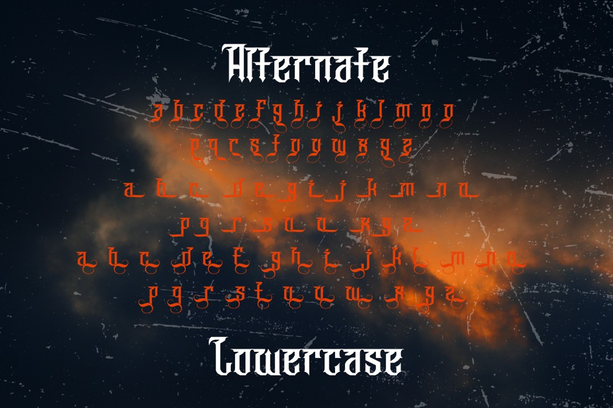 Withceyrs - Gothic Blackletter Font, a Blackletter Font by Dhabee (Photo 3 of 15)