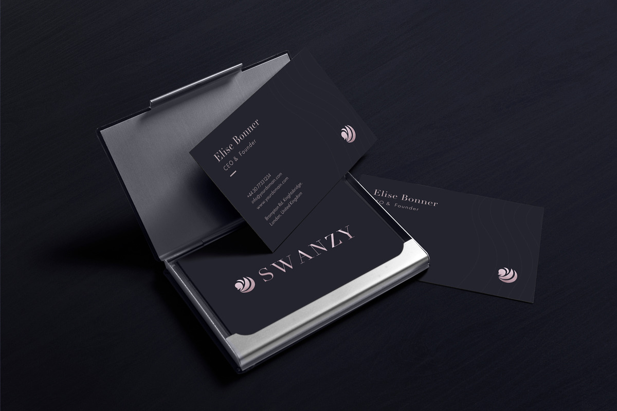 Swanzy Business Card Template, a Business Card Template by Biruoh (Photo 1 of 4)