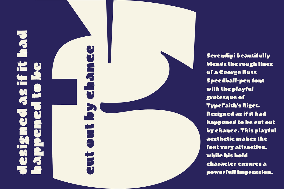 Serendipi - Heavy Headliner, a Sans Serif Font by TypeFaith Fonts (Photo 2 of 13)