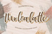 Mokalatte - Stylish Calligraphy, a Script Font by Almarkhatype (Thumbnail 1 of 10)
