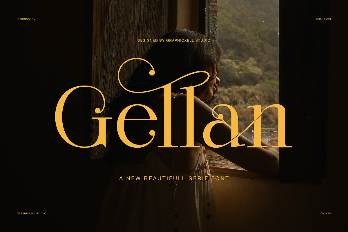 Gellan Elegant Serif Font, a Serif Font by Graphicxell (Photo 1 of 8)
