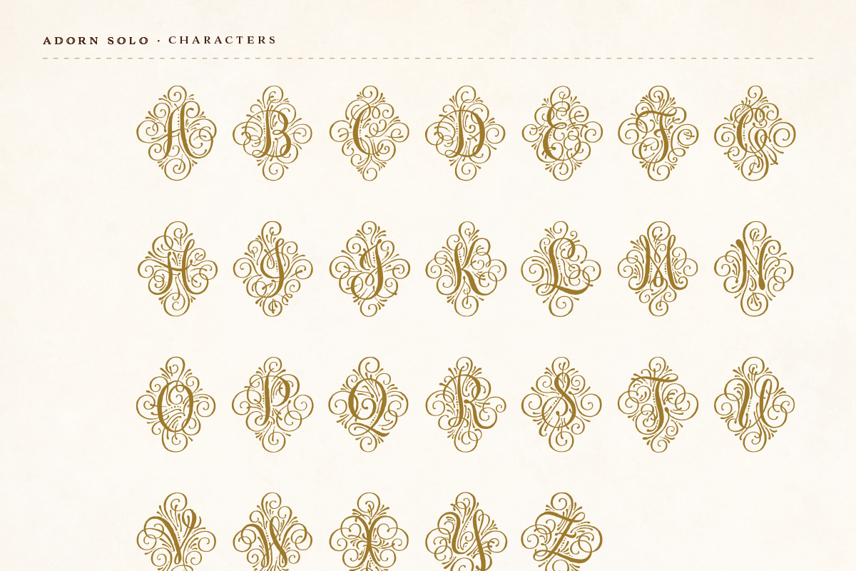 Adorn Collection, a Sans Serif Font by Laura Worthington (Photo 43 of 62)