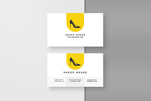 Shoe Business Card Template & Mockup