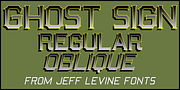 Ghost Sign JNL, a Font by Jeff Levine Fonts (Thumbnail 1 of 5)