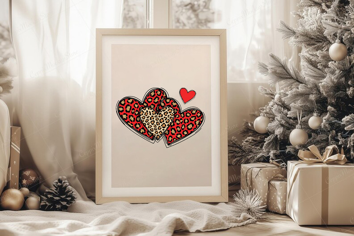 Leopard Plaid Hearts Png, an Illustration by Libby Wishes (Photo 6 of 7)