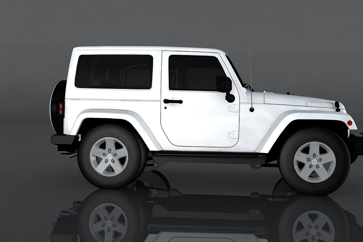 Jeep Wrangler Rubicon, a Cars & Vehicle 3D Model by valtriiu (Photo 4 of 12)