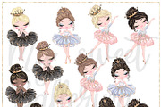 Ballerina Hand Drawn Clipart, a Decorative Illustration by Masha  Studio (Thumbnail 1 of 8)
