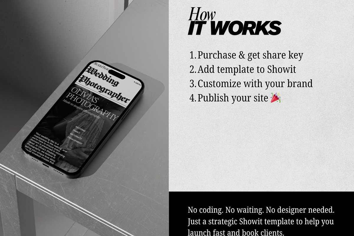 Showit Wedding Photographer Website, an App Template by Digital&Chic (Photo 6 of 7)