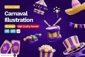 3D Carnaval Illustration