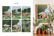 Farmer Market & Park People Scenes, a Person Illustration by LyubovZaytseva (Thumbnail 3 of 24)