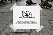 Cat Days: 100 Textured Kitties Pack, an Animal Illustration by Veyla (Thumbnail 14 of 14)