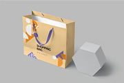 Cardboard Shopping Bag Mockups, a Packaging Mockup by megostudi0 (Thumbnail 5 of 6)